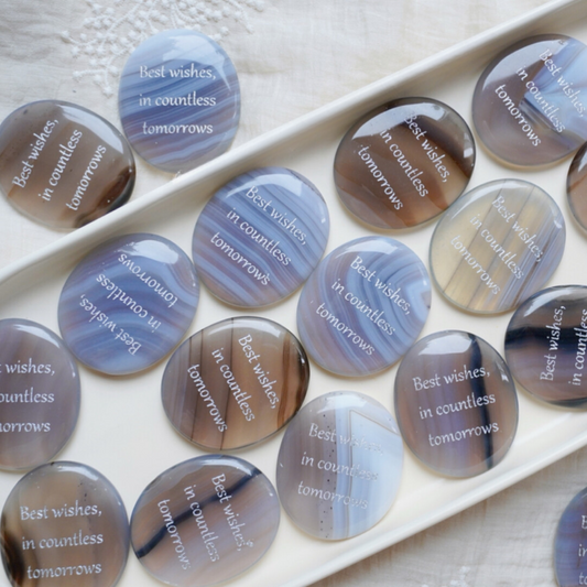 Best Wishes, In Countless Tomorrows – Blue Lace Agate