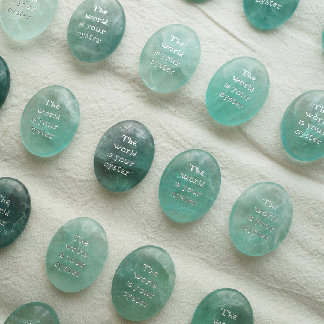 The World Is Your Oyster – Green Fluorite