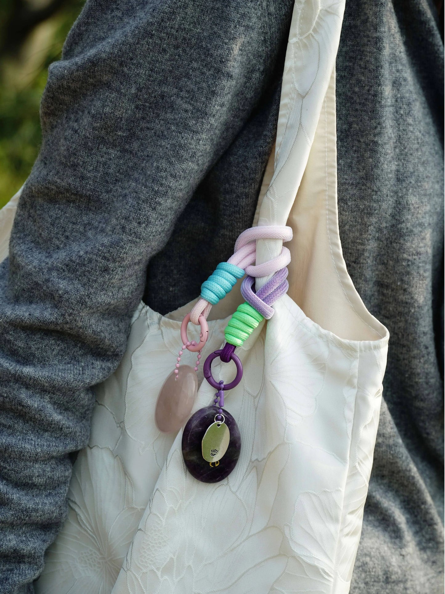 Rose Quartz “LOVE” Charm