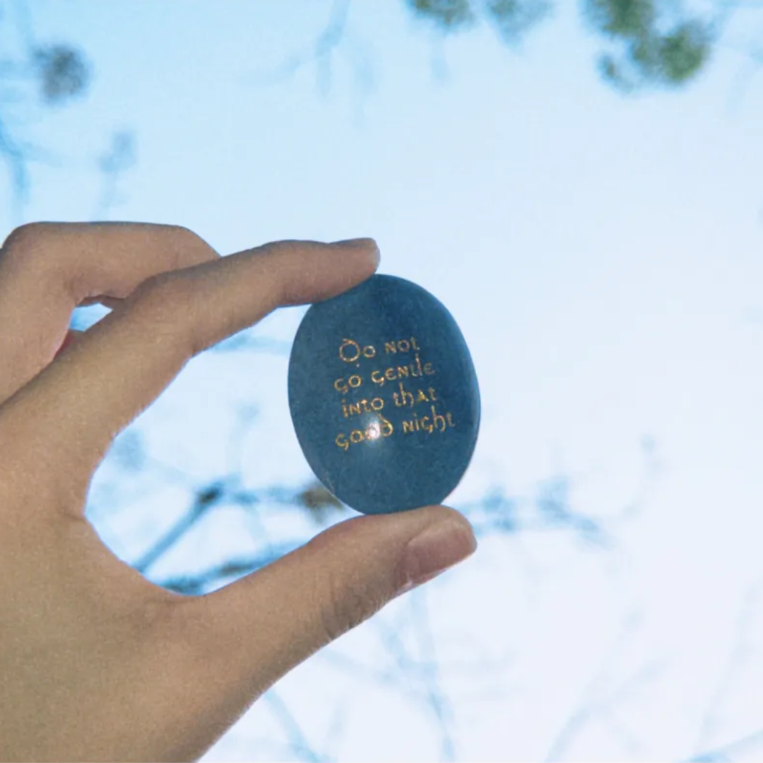 Do Not Go Gentle Into That Good Night – Blue Aventurine