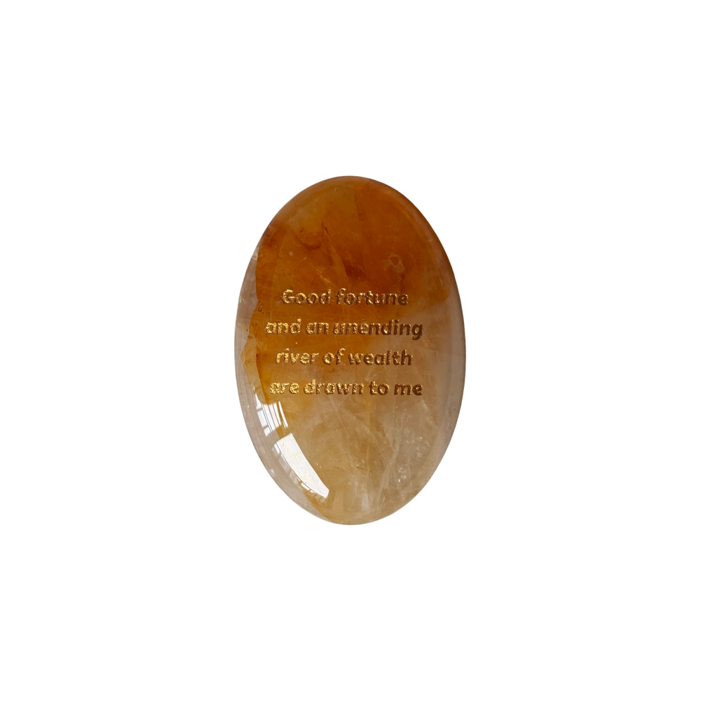 Good Fortune and an Unending River of Wealth Are Drawn to Me – Golden Hematoid Quartz