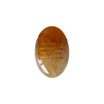 Good Fortune and an Unending River of Wealth Are Drawn to Me – Golden Hematoid Quartz