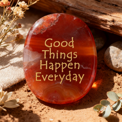 Good Things Happen Everyday - Red Agate