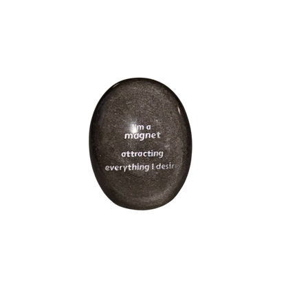 I’m a Magnet Attracting Everything I Desire – Silver Obsidian