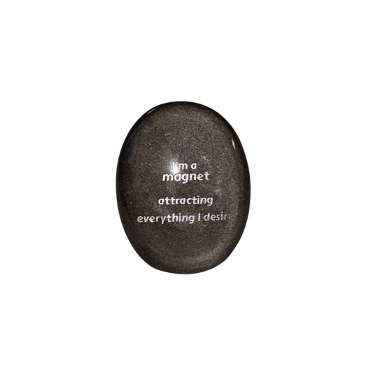 I’m a Magnet Attracting Everything I Desire – Silver Obsidian