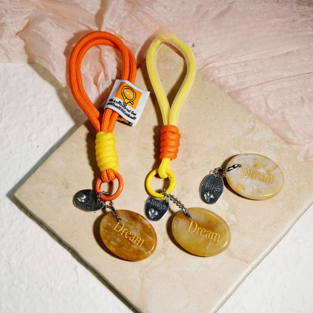 Citrine “DREAM” Charm