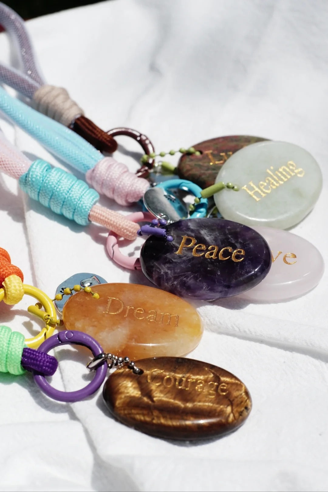 Rose Quartz “LOVE” Charm