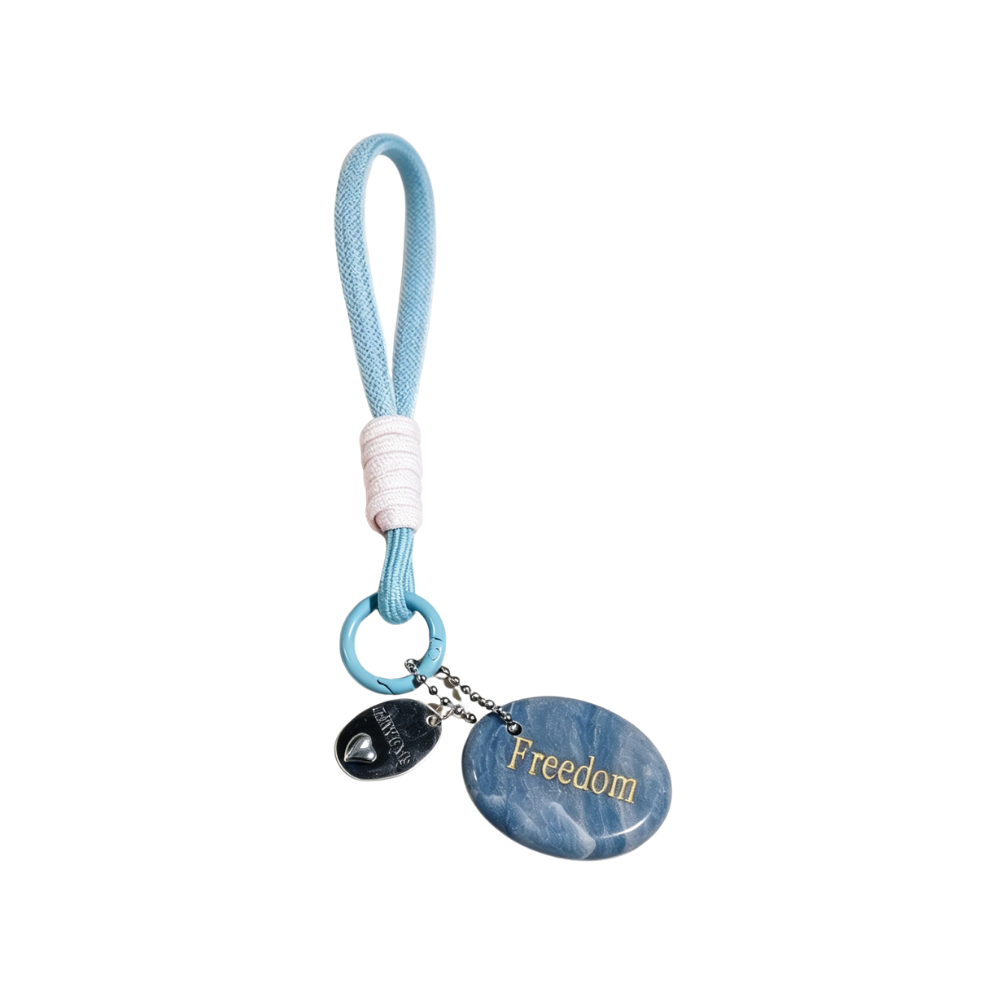 Blue Aventurine “FREEDOM” Charm