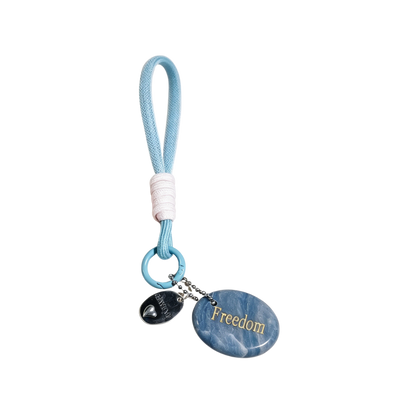 Blue Aventurine “FREEDOM” Charm