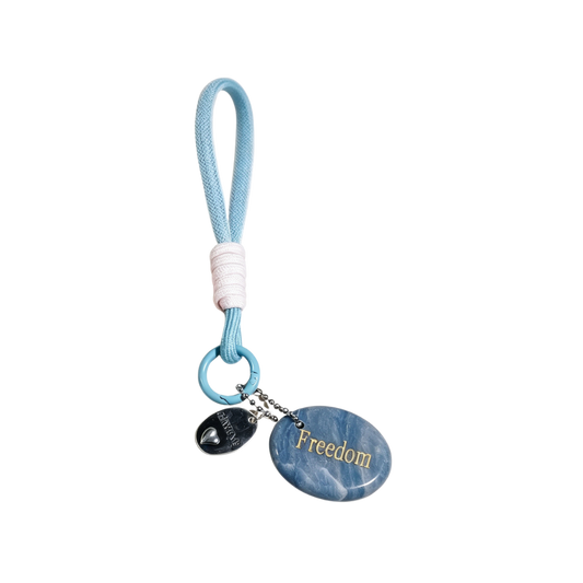 Blue Aventurine “FREEDOM” Charm