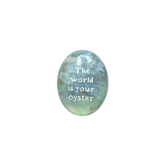The World Is Your Oyster – Green Fluorite