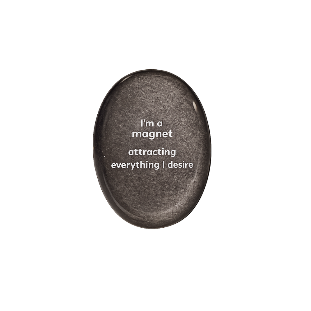 I’m a Magnet Attracting Everything I Desire – Silver Obsidian