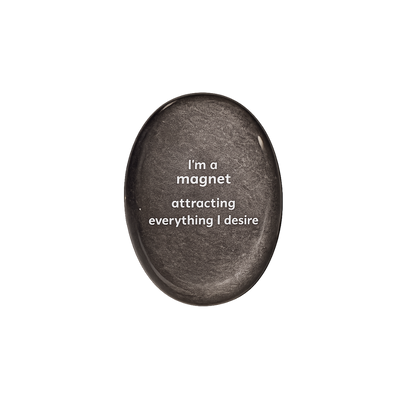I’m a Magnet Attracting Everything I Desire – Silver Obsidian