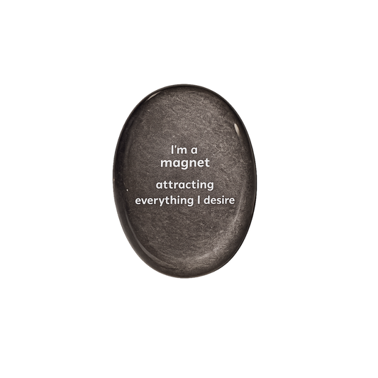I’m a Magnet Attracting Everything I Desire – Silver Obsidian