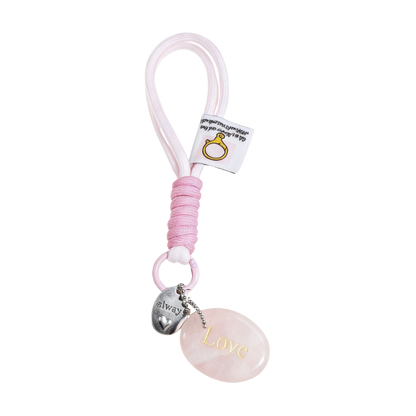 Rose Quartz “LOVE” Charm