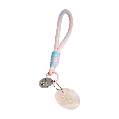 Rose Quartz “LOVE” Charm