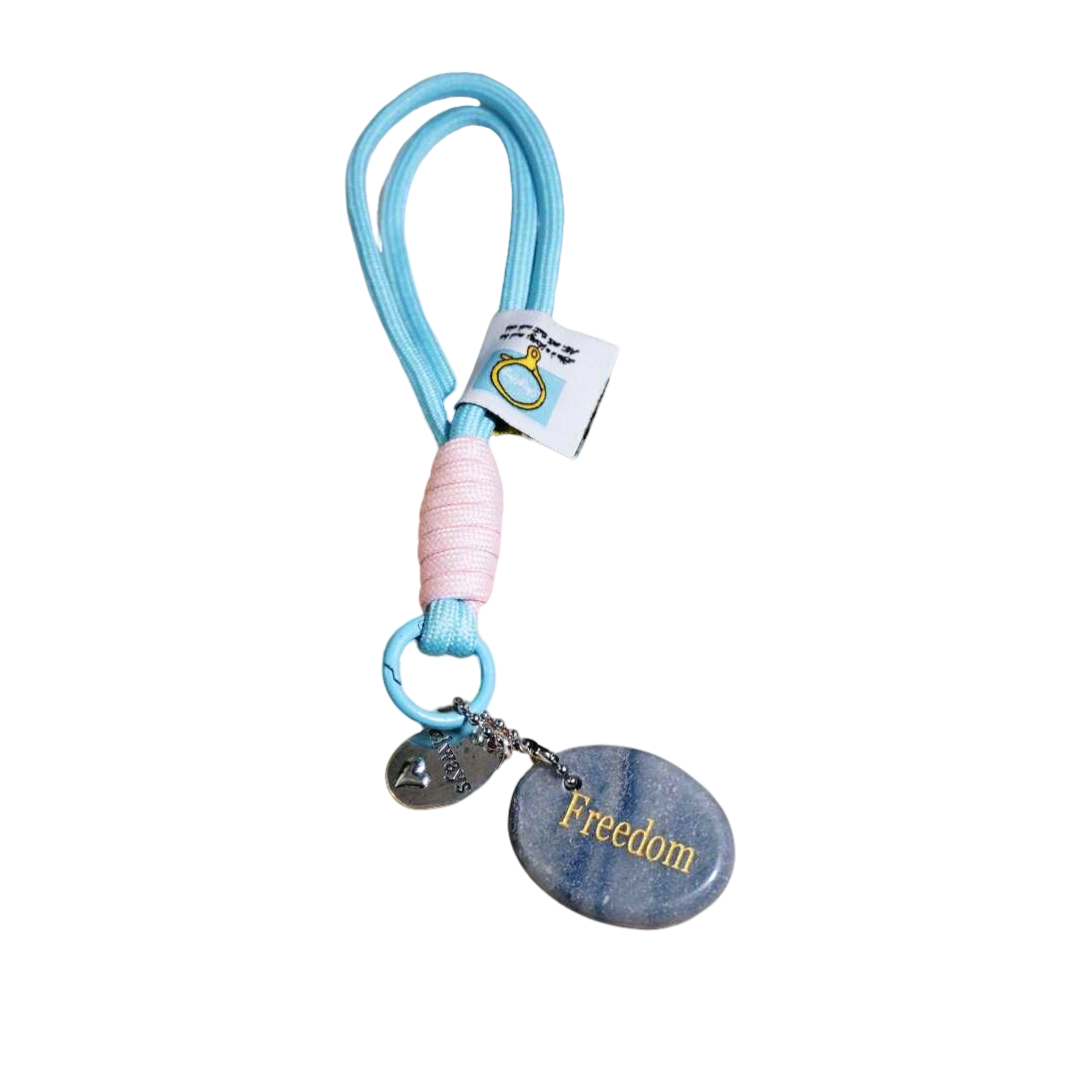 Blue Aventurine “FREEDOM” Charm