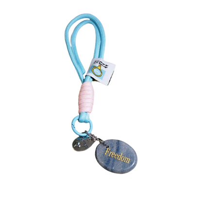 Blue Aventurine “FREEDOM” Charm