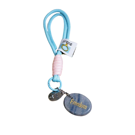 Blue Aventurine “FREEDOM” Charm