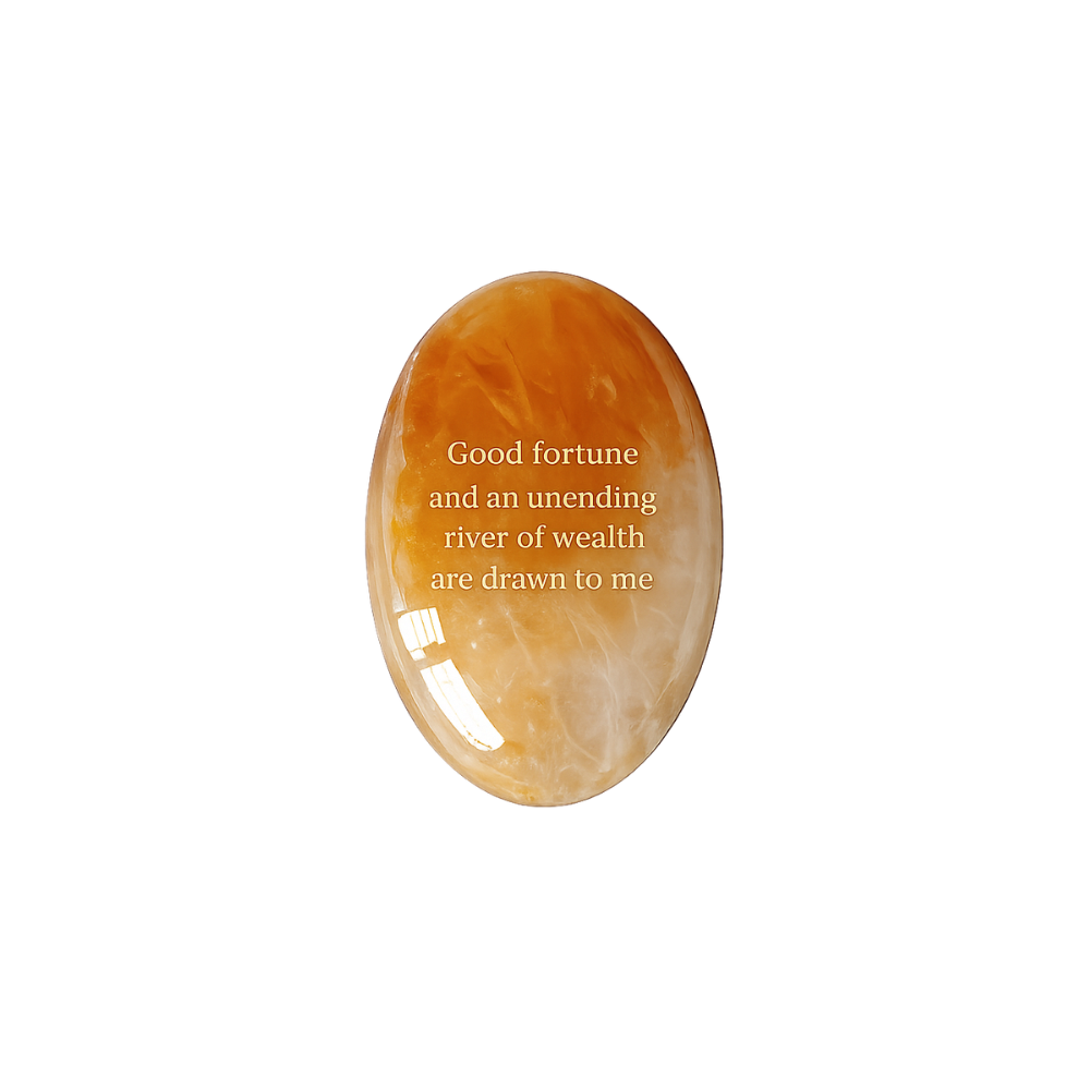 Good Fortune and an Unending River of Wealth Are Drawn to Me – Golden Hematoid Quartz