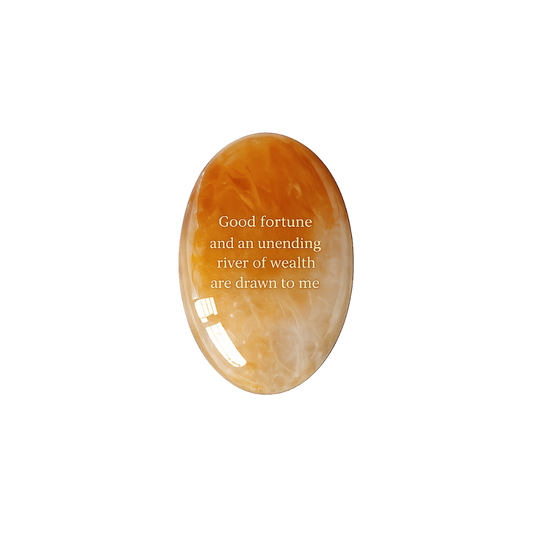 Good Fortune and an Unending River of Wealth Are Drawn to Me – Golden Hematoid Quartz