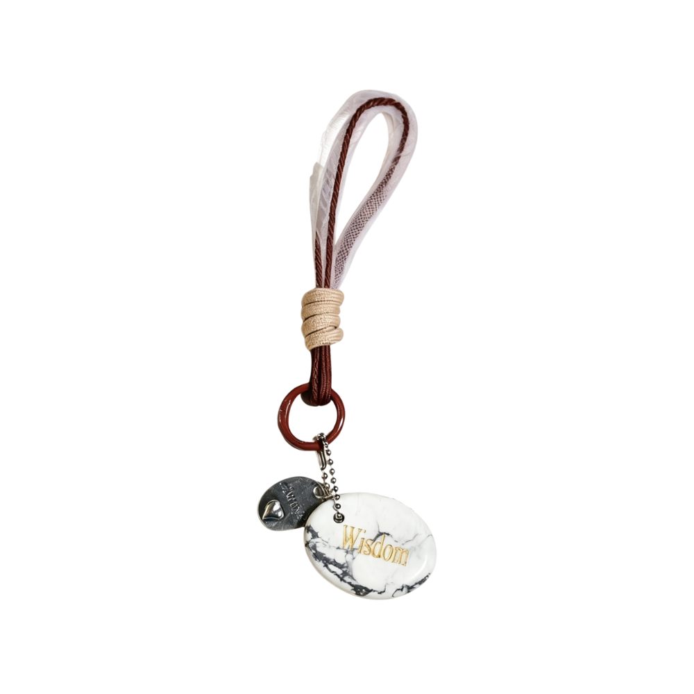 Howlite “WISDOM” Charm