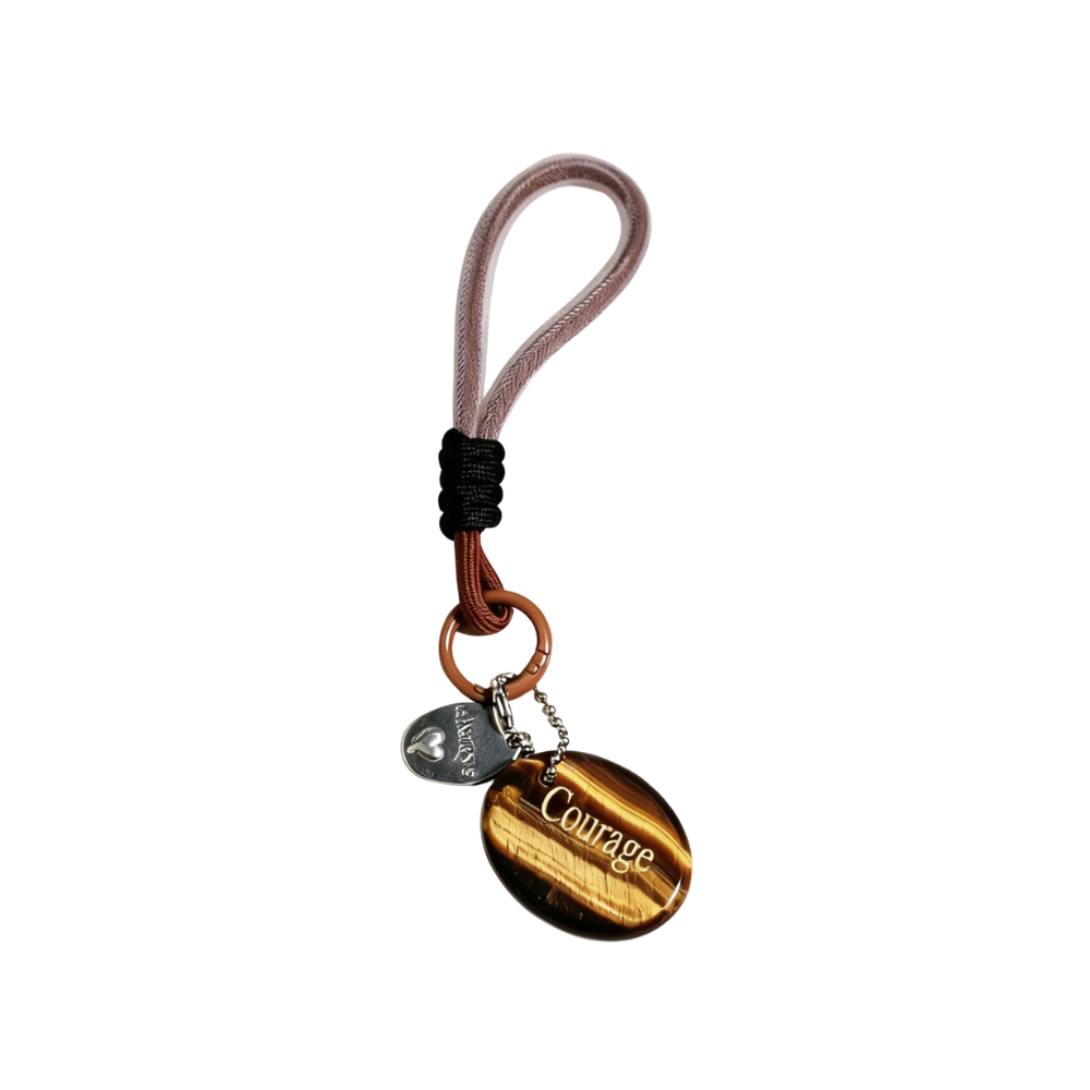 Tiger’s Eye “COURAGE” Charm