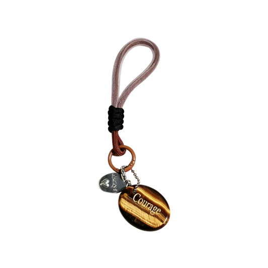 Tiger’s Eye “COURAGE” Charm
