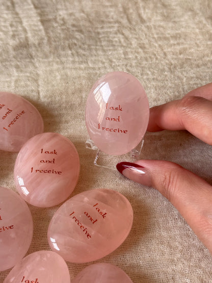 I Ask and I Receive – Rose Quartz