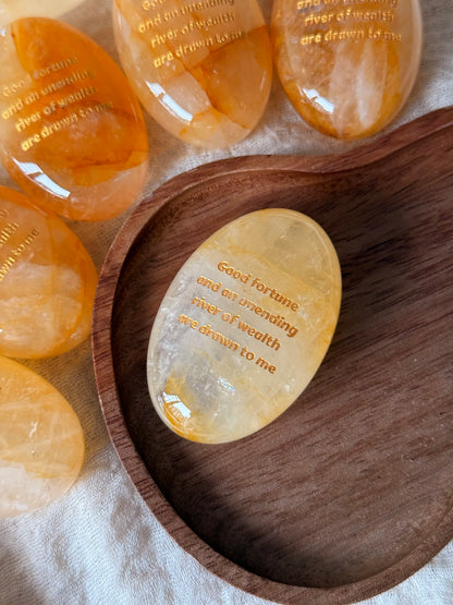 Good Fortune and an Unending River of Wealth Are Drawn to Me – Golden Hematoid Quartz