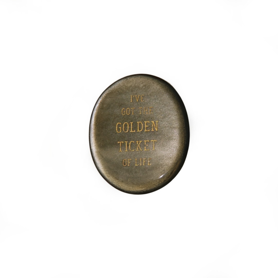 I’ve Got the Golden Ticket of Life – Gold Sheen Obsidian