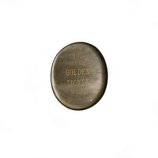 I’ve Got the Golden Ticket of Life – Gold Sheen Obsidian